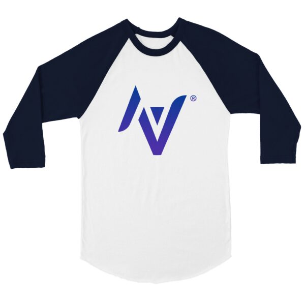 Visunor Shop Unisex T-shirt med 3/4 raglanermer