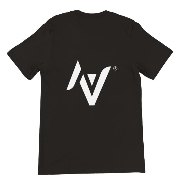 Visunor ® Premium unisex T-shirt med rund hals svart