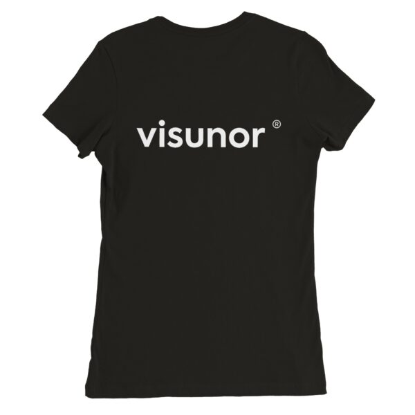Visunor ® Premium T-shirt med rund hals til dame svart