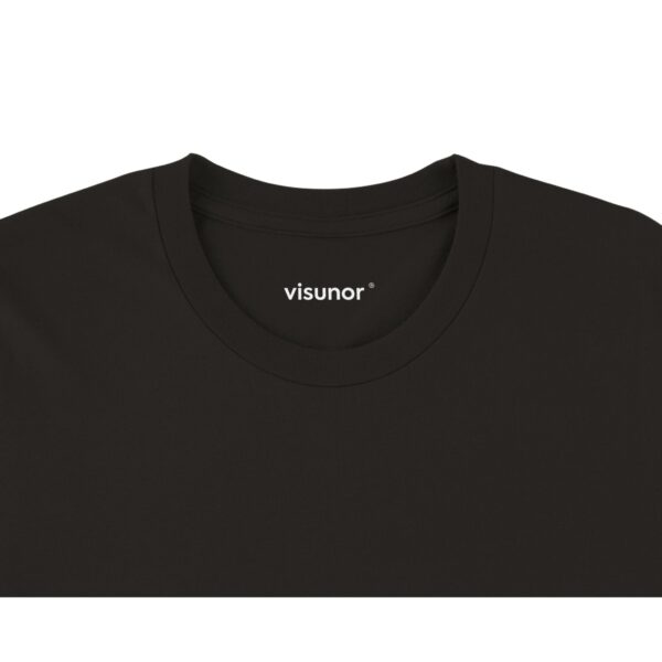 Visunor ® Premium unisex T-shirt med rund hals svart
